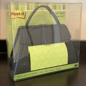Post-it Notes Dispenser, Black Purse